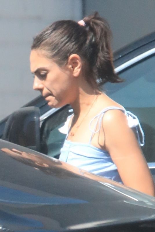 MILA KUNIS Out in Beverly Hills 09/22/2018