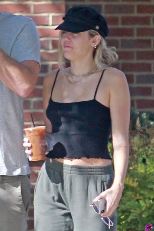 MILEY CYRUS Out and About in Nashville 08/29/2018