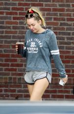 MILEY CYRUS Out for Iced Coffee in Nashville 08/31/2018