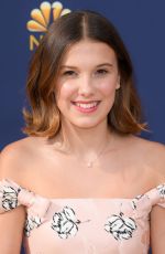 MILLIE BOBBY BROWN at Emmy Awards 2018 in Los Angeles 09/17/2018