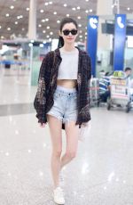 MING XI at Airport in Beijing 09/05/2018