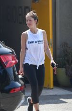 MINKA KELLY Leaves a Gym in West Hollywood 09/24/2018