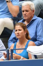 MIRKA FEDERER at US Open Tennis Championships in Flushing Meadows 09/01/2018
