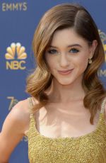 NATALIA DYER at Emmy Awards 2018 in Los Angeles 09/17/2018