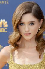 NATALIA DYER at Emmy Awards 2018 in Los Angeles 09/17/2018