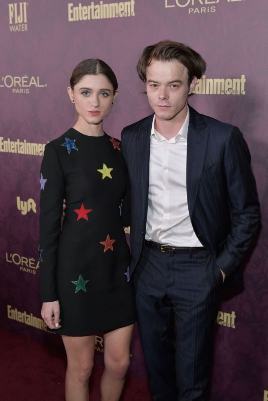 NATALIA DYER at EW and L’Oreal Paris Pre-emmy Party in Hollywood 09/15/2018