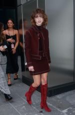 NATALIA DYER at Longchamp Fashion Show in New York 09/08/2018