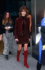 NATALIA DYER at Longchamp Fashion Show in New York 09/08/2018