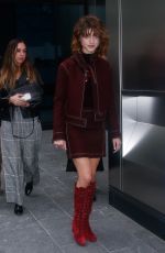 NATALIA DYER at Longchamp Fashion Show in New York 09/08/2018