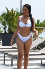 NATALIE NUNN in Bikini at a Pool in Spain 09/07/2018