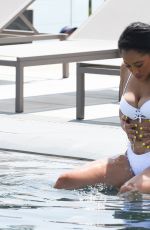 NATALIE NUNN in Bikini at a Pool in Spain 09/07/2018