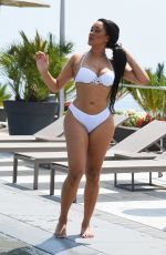 NATALIE NUNN in Bikini at a Pool in Spain 09/07/2018