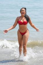 NATALIE NUNN in Bikini on the Beach in Spain 09/03/2018