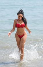 NATALIE NUNN in Bikini on the Beach in Spain 09/03/2018