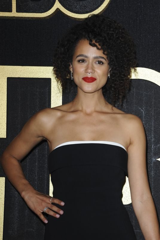 NATHALIE EMMANUEL at HBO Emmy Party in Los Angeles 09/17/2018