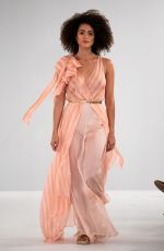NATHALIE EMMANUEL at Temperley Runway Show at London Fashion Week 09/15/2018