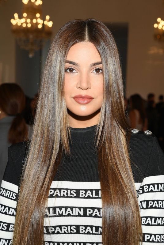 NEGIN MIRSALEHI at Balmain Show in Paris 09/28/2018