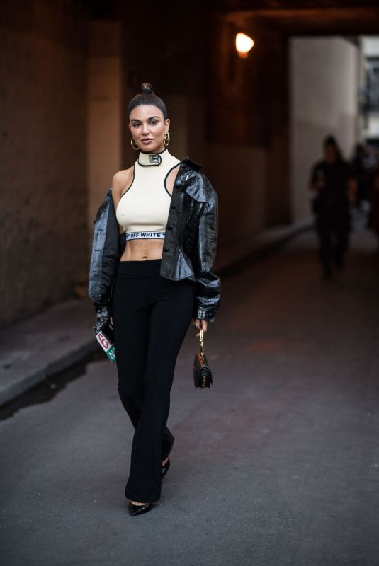 NEGIN MIRSALEHI at Off White Fashion Show at PFW in Paris 09/26/208