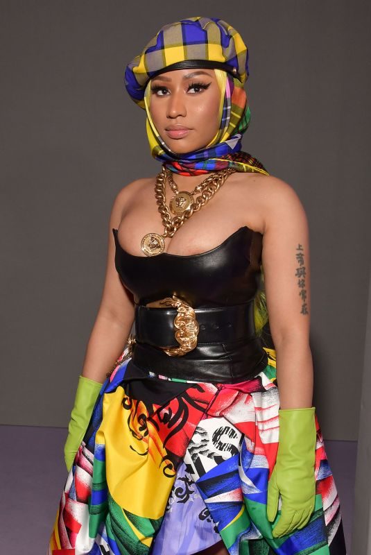 NICKI MINAJ at Versace Fashion Show at MFW in Milan 09/21/2018