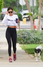 NINA DOBREV Out with Her Dog in Los Angeles 09/05/2018
