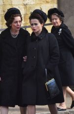 OLIVIA COLEMAN and HELENA BONHAM CARTER on the Set of The Crown in Wincester 09/18/2018