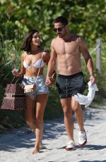 OLIVIA CULPO in Bikini and Danny Amendola at Miami Beach 09/25/2018