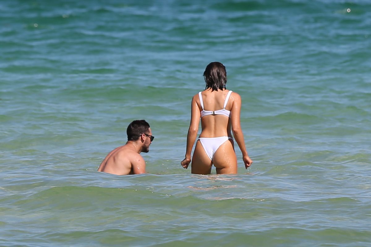 OLIVIA CULPO in Bikini and Danny Amendola at Miami Beach 09/25/2018.