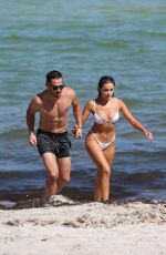 OLIVIA CULPO in Bikini and Danny Amendola at Miami Beach 09/25/2018