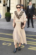 OLIVIA PALERMO Leaves Her Hotel in Paris 09/27/2018
