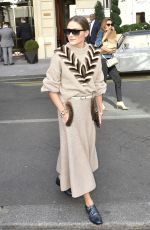 OLIVIA PALERMO Leaves Her Hotel in Paris 09/27/2018