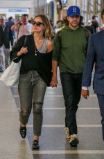 OLIVIA WILDE and Jason Sudekis at LAX Airport in Los Angeles 09/27/2018