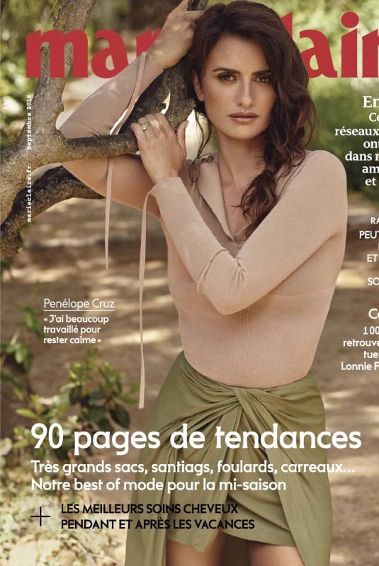 PENELOPE CRUZ in Marie Claire Magazine, France September 2018