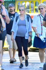 Pregnant CARRIE UNDERWOOD at Disneyland in Anaheim 09/16/2018