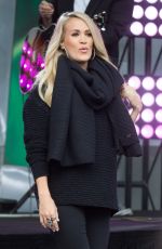 Pregnant CARRIE UNDERWOOD Performs at Federation Square in Melbourne 09/27/2018