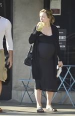 Pregnant FRANCESCA EASTWOOD Out in Los Angeles 08/29/2018