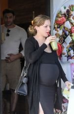 Pregnant FRANCESCA EASTWOOD Out in Los Angeles 08/29/2018