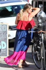 Pregnant HILARY DUFF at a Nail Salon in West Hollywood 09/19/2018