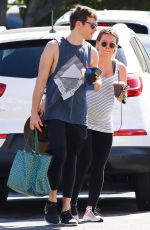 Pregnant HILARY DUFF Leaves a Gym in Studio City 08/30/2018