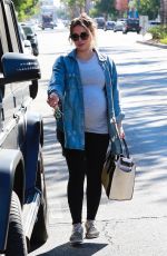 Pregnant HILARY DUFF Leaves a Gym in Studio City 09/14/2018