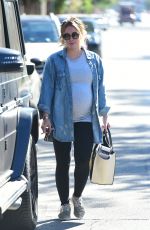 Pregnant HILARY DUFF Leaves a Gym in Studio City 09/14/2018