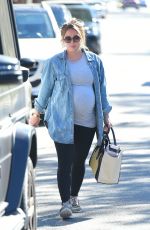 Pregnant HILARY DUFF Leaves a Gym in Studio City 09/14/2018
