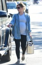 Pregnant HILARY DUFF Leaves a Gym in Studio City 09/14/2018
