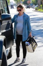 Pregnant HILARY DUFF Leaves a Gym in Studio City 09/14/2018