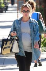 Pregnant HILARY DUFF Leaves a Gym in Studio City 09/14/2018