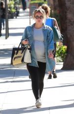 Pregnant HILARY DUFF Leaves a Gym in Studio City 09/14/2018
