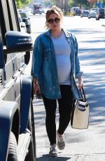 Pregnant HILARY DUFF Leaves a Gym in Studio City 09/14/2018
