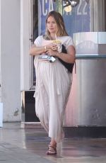 Pregnant HILARY DUFF Out for Frozen Fruit Cup in Los Angeles 09/10/2018