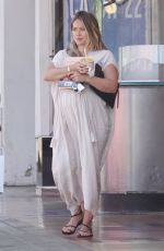 Pregnant HILARY DUFF Out for Frozen Fruit Cup in Los Angeles 09/10/2018