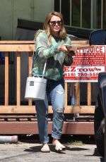 Pregnant HILARY DUFF Out for Pizza in Studio City 09/09/2018
