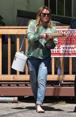Pregnant HILARY DUFF Out for Pizza in Studio City 09/09/2018